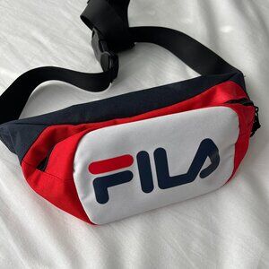 FILA Red White Blue Logo Fanny Pack Belt Bag